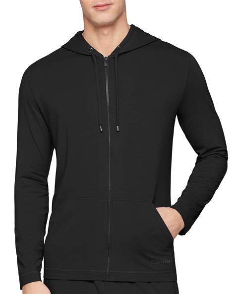 zip-up calvin klein men's hoodie